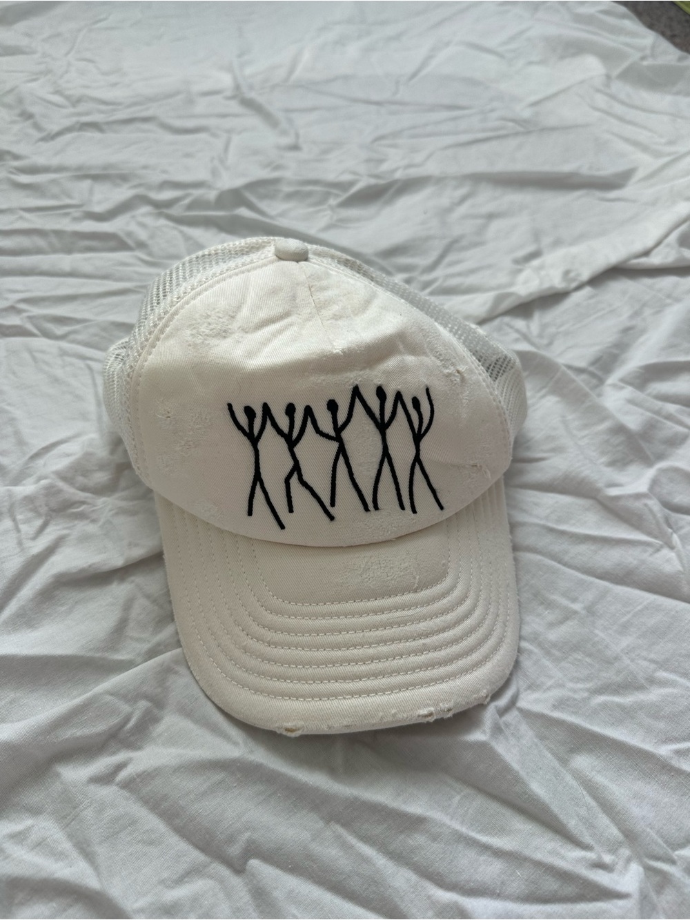SMFK Embroidered White Hat NWOT